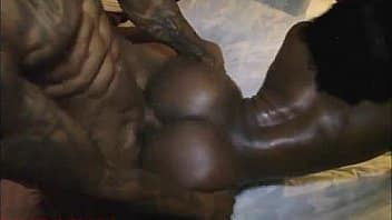 Ebony Backshots hardcore doggy style creampie closeup